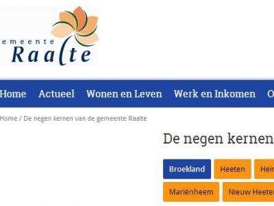 website gemeente Raalte